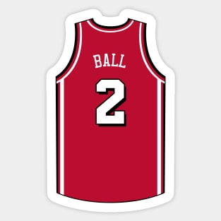 Lonzo Ball Chicago Jersey Qiangy Sticker